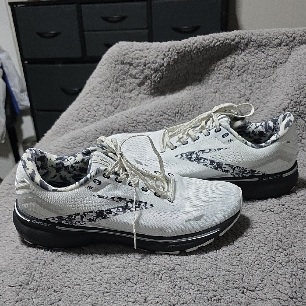 White and Black Athletic Shoes